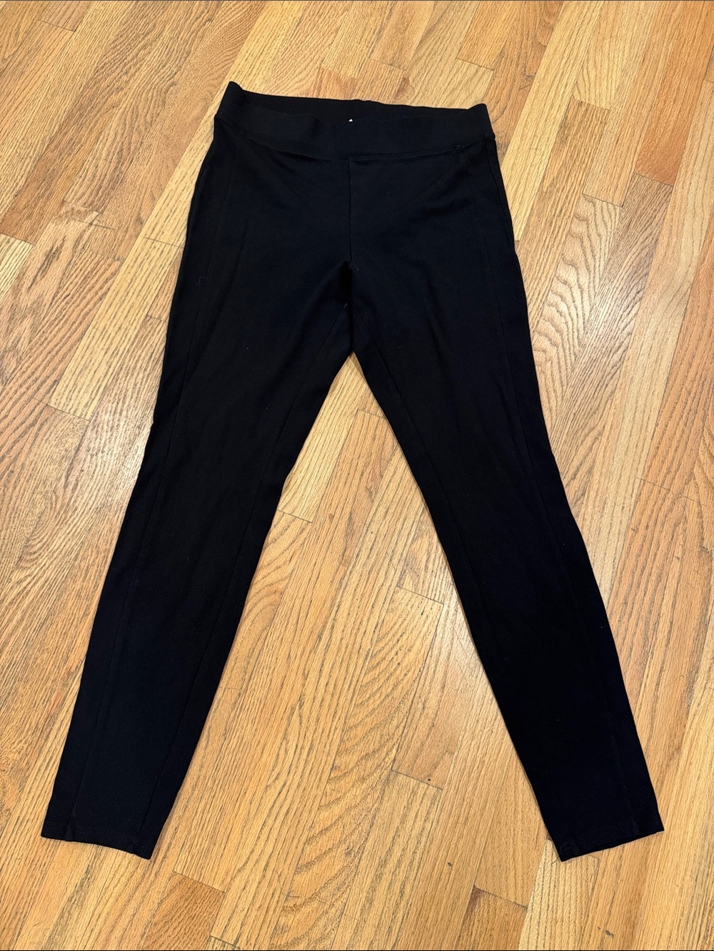 Utopia by HUE Black Ponte Leggings Large